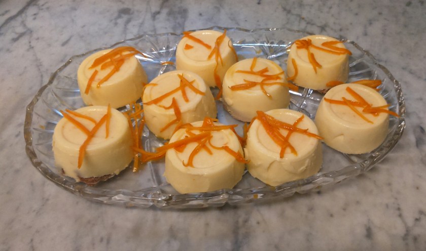 Soufflé helado de naranja