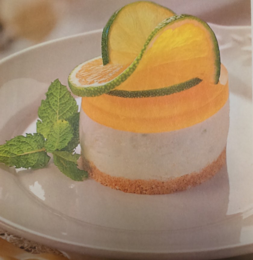 Postre de queso con lima