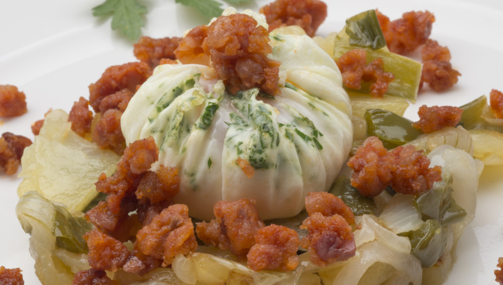 patatas,txistorra,huevo